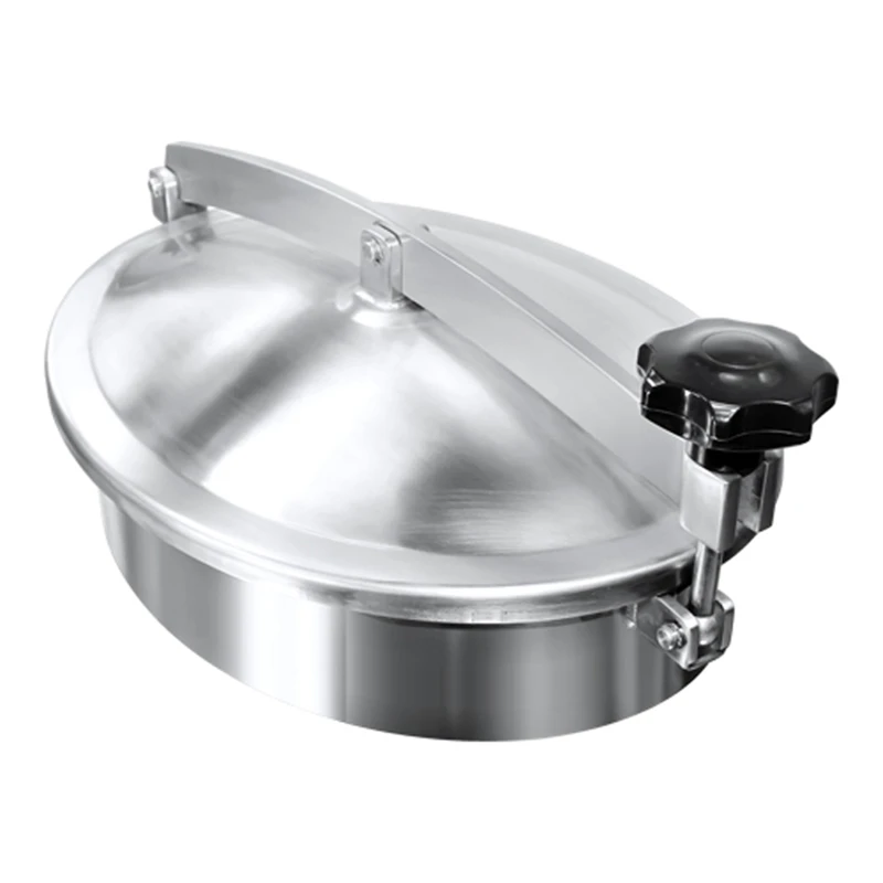 

For Factory Direct Sanitary Stainless Steel 304 316L Oval Manway Normal Pressure Manhole Cover For Tank