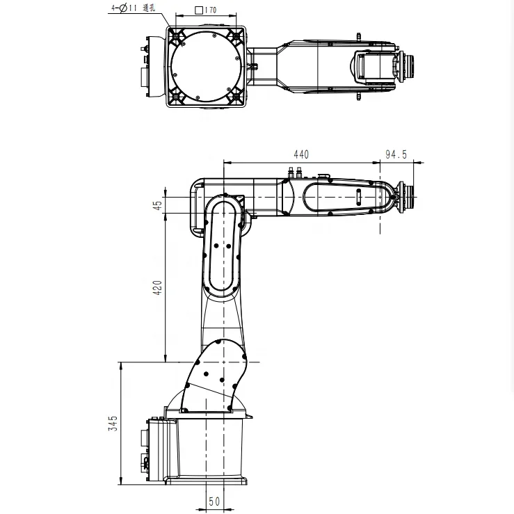 2026 China Low Price Handling Industrial Robot 6-axis Arm With High Quality