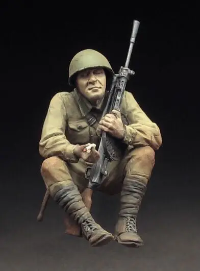 Figura modelo de resina GK 1/35, kit sin montar y sin pintar