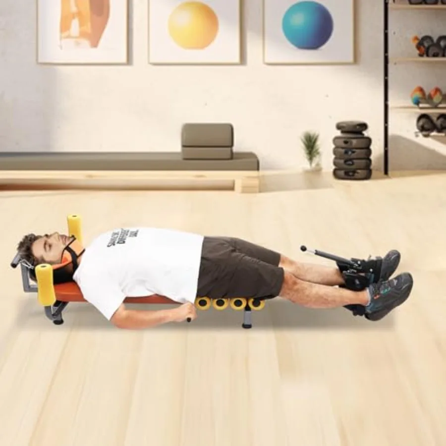 مقعد مطاطي للظهر مضمن مع جر عنق الرحم لتخفيف آلام أسفل الظهر وتخفيف الضغط على الرقبة 286.6 رطل معرف سعة الوزن