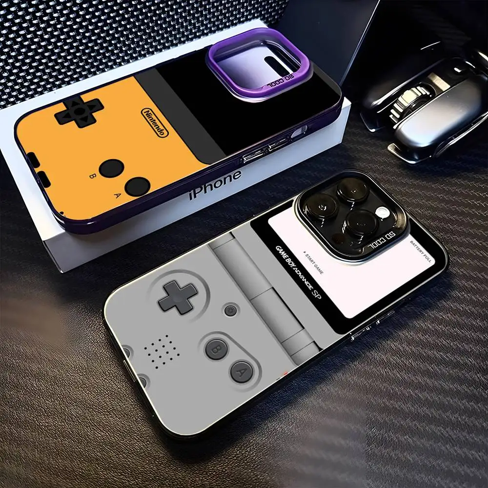 

Gameboy Phone Case For iPhone 16,15,14,13,12,11,Mini,Pro,MAX Purple Matte Shockproof Cover