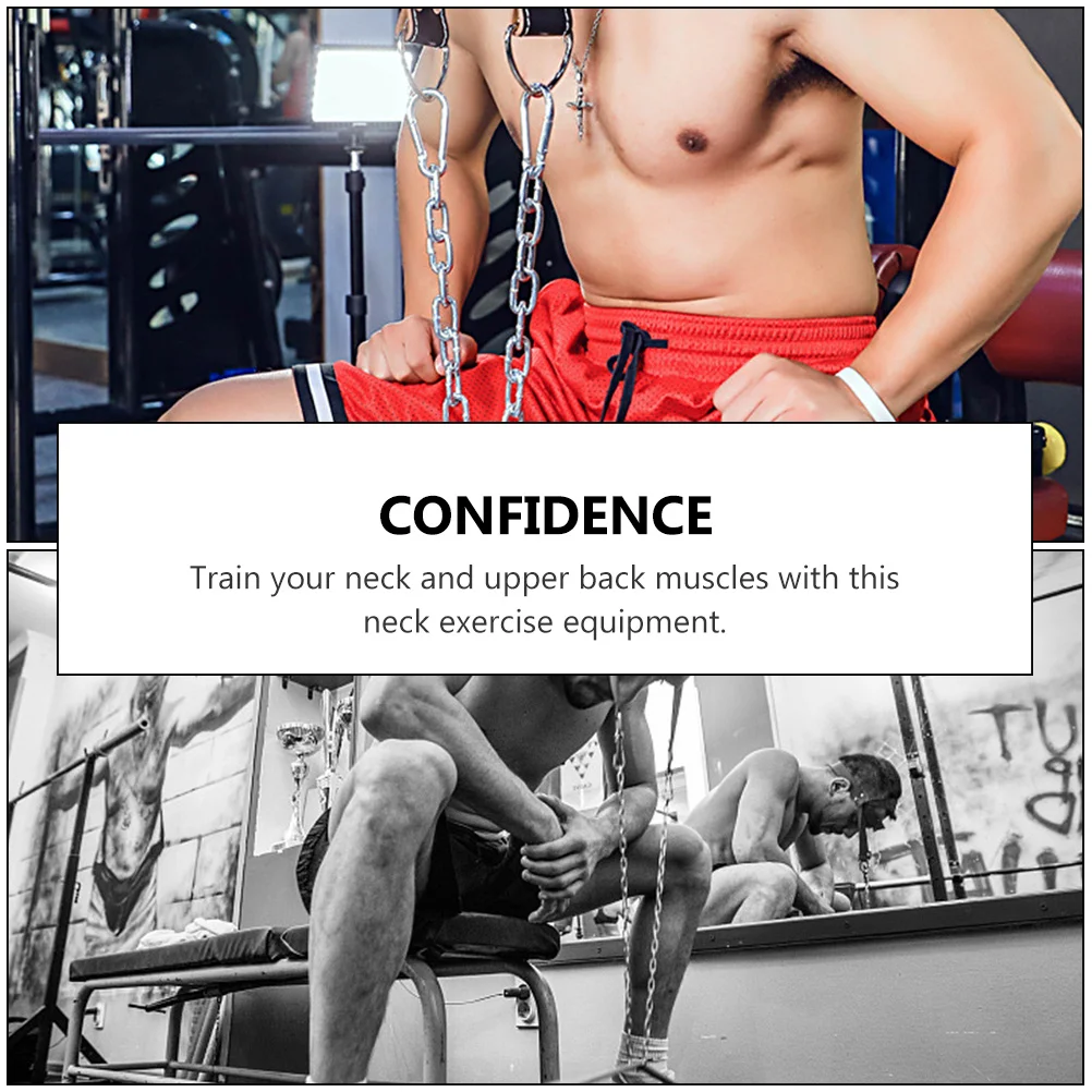مدرب الرأس والرقبة باللون الأسود شديد التحمل، مدرب وزن الكتف، منشئ الرقبة، مقاومة القوة، حزام اللياقة البدنية #5