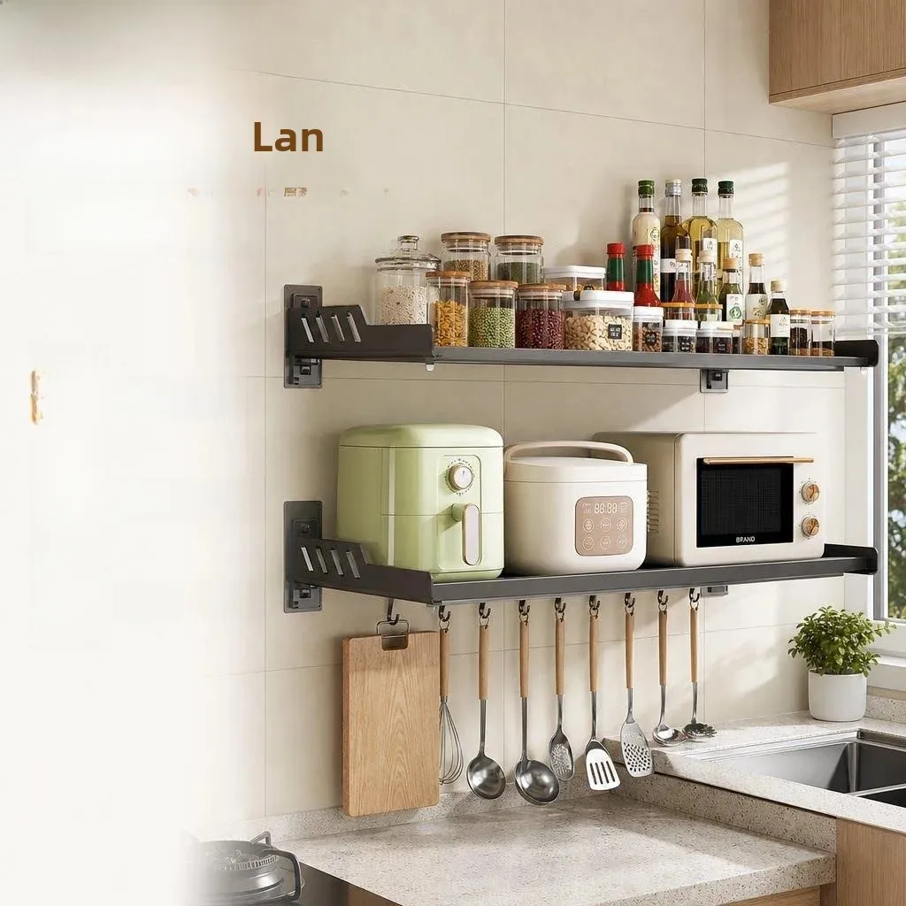 kitchen-wall-mounted-multi-function-storage-rack-spice-holder-microwave-organizer-brand-no-drilling-wide-bracket