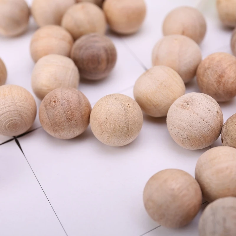 100Pcs Natural Cedar Moth Balls Camphor Wardrobe Clothes Drawer