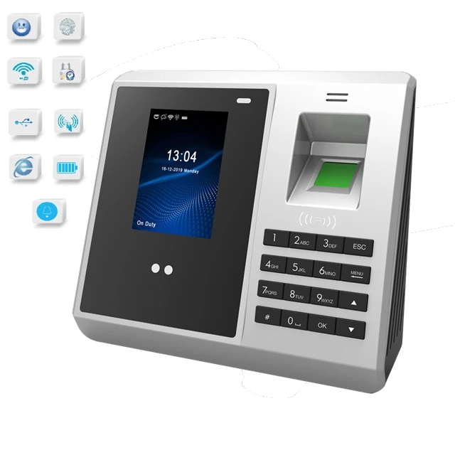 

2.8 Screen Facial Recognition Security Rfid Reader Keypad Standalone Door Access Control Time Attendance Machine With Gps