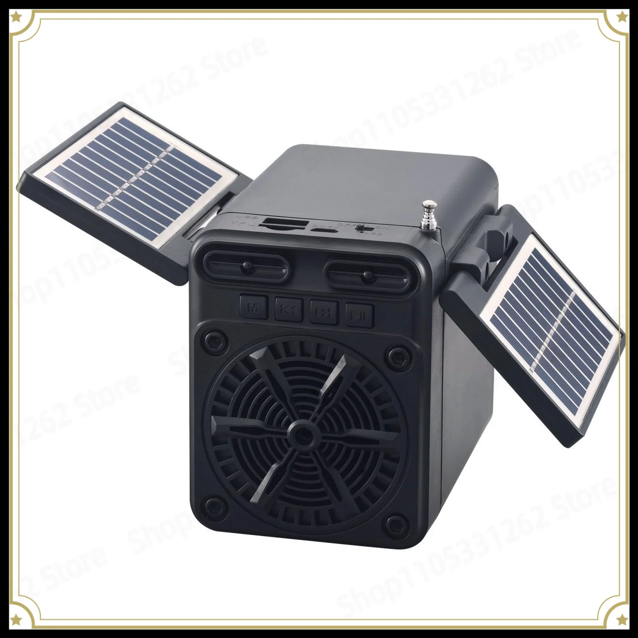 X9 Solar Emergency Radio Bluetooth Speaker, Multi-function FM Radio Portable Sound Box