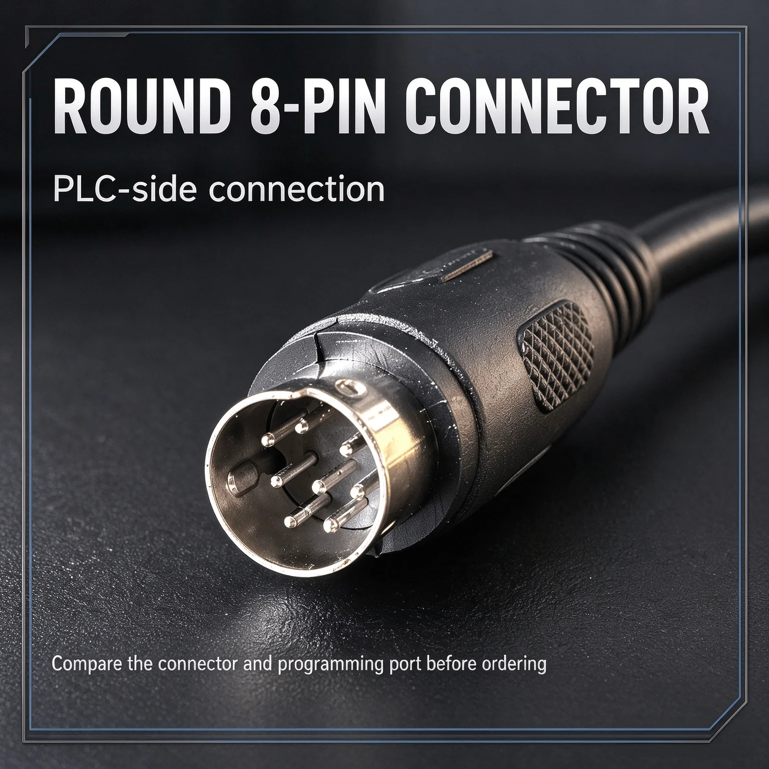 Stable FX-USB-AW PLC Communication Cable for Mitsubishi FX3G FX3UC FX3SA, USB RS422 3M 8Pin, Parameter Setup Debug Link Line