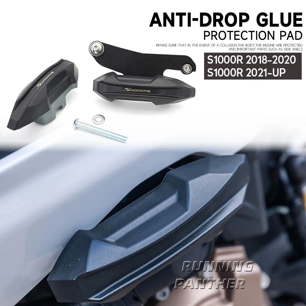 Motorcycle Frame Sliders Pad Protector GuardFor BMW S1000R 2021 2022 Anti-Fall Glue Falling Protection Pads Set 2018-2020 New