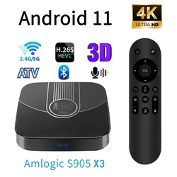 Android 11 M98 Max Smart Tv Box Amlogic S 905X3 Ondersteunt 4G 5G Dual Wi-Fi Bt 5.0 100M Lan Atv Tv Hd 4K 3d Tv Box Iptv