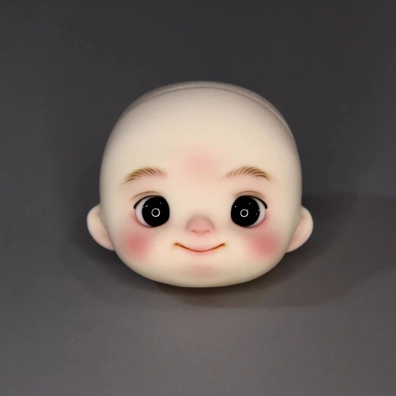 Resin Non-clay/assemblable Body Hairless/Changeable Eyeballs Movable Eyes with Makeup /DIY Free Combination Bjd Little Doll Head