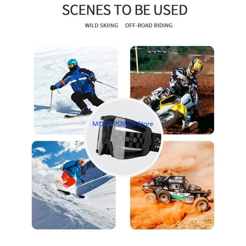 

G7ND Professional Motorcycle Glasses Eyewear with UV & Antiimpact Lens for Skiing, Cycling, and Outdoor Activities