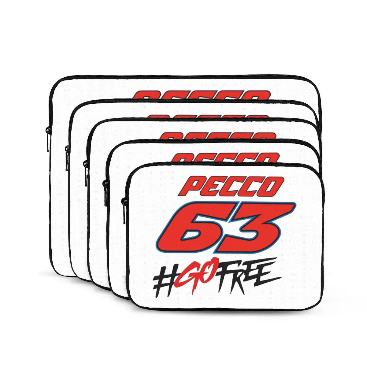 Pecco Bagnaia 63 Go Free Notebook حقيبة كمبيوتر محمول حقيبة الحقيبة لماك بوك اير برو اللوحي حقيبة مضادة للصدمات