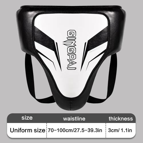 Imagen 2 del producto Boxeo profesional protección de entrepierna combate masculino Sanda Muay Thai adulto grueso práctico entrenamiento equipo de protección para entrenamiento