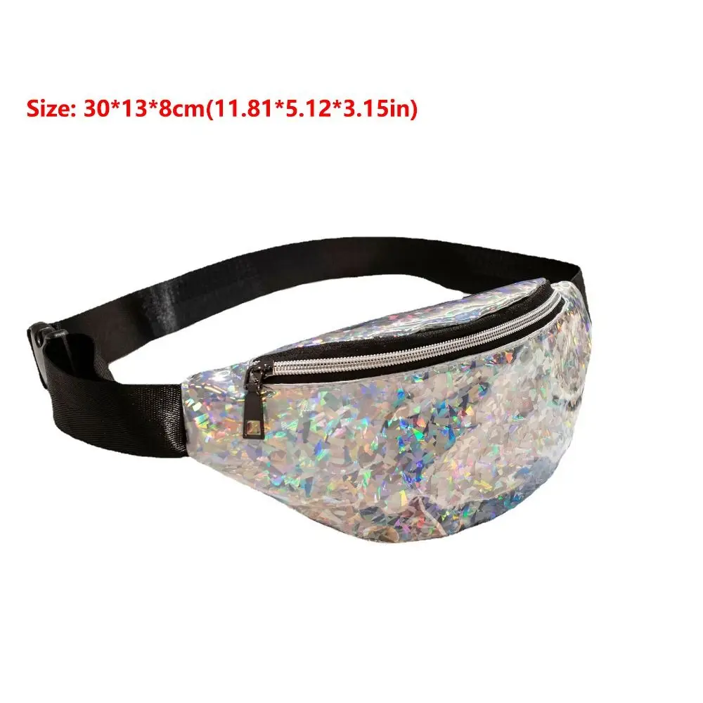 Fashion Waterproof Waist Bag PU Outdoor Running Wallet Holiday Travel Large Capacity Crossbody Bag Women