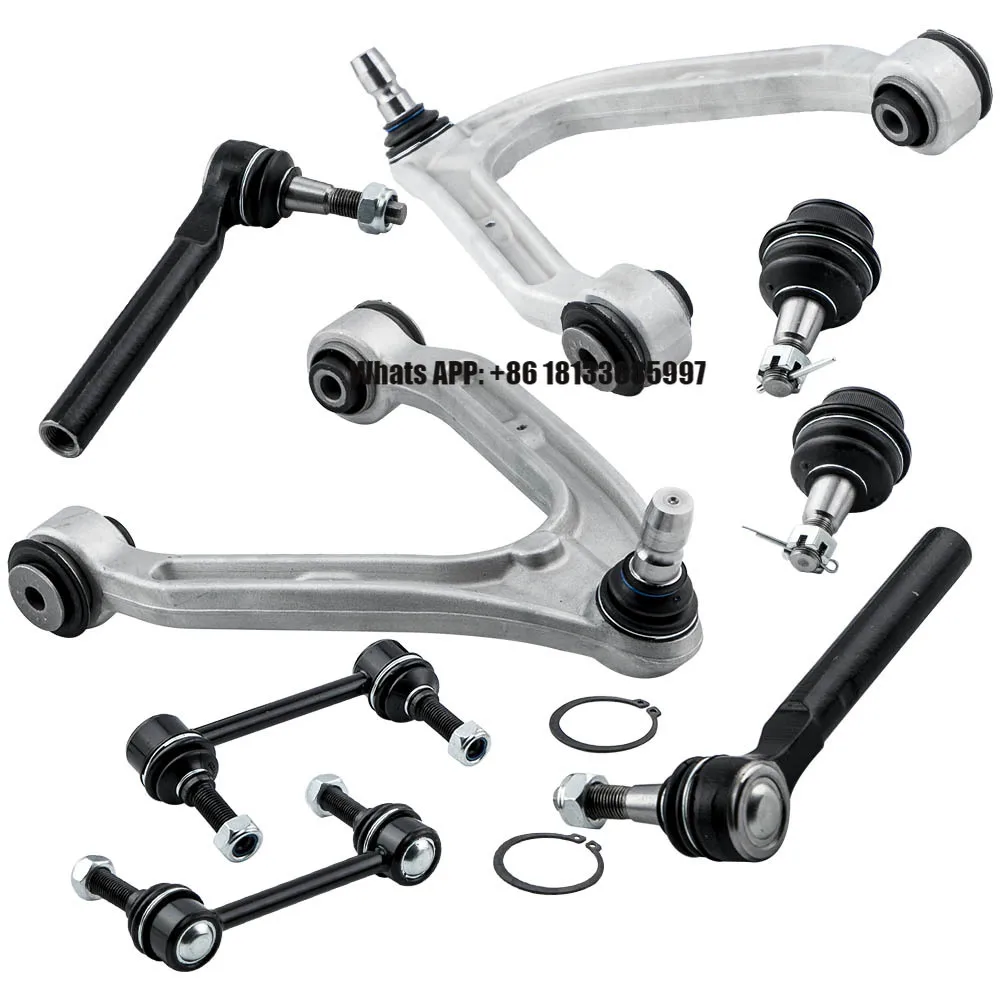 

Steering Suspension Kit Front Control Arm Set Tie Rod Sway Bar for Hummer H3