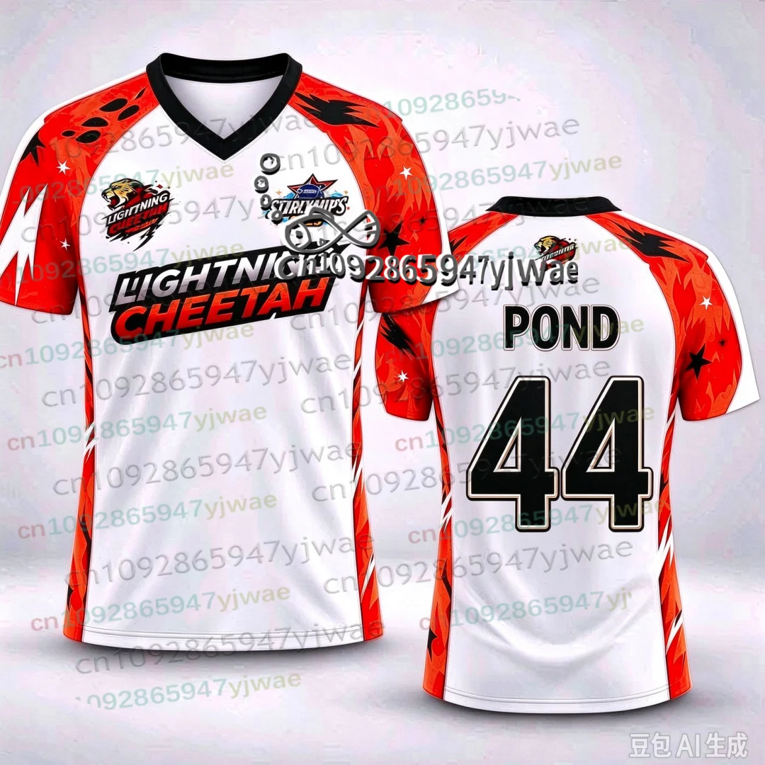 Thailand GMMTV Starlympics 2026 Trikot 3D-Druck Sportshirt Uniform Atmungsaktives T-Shirt Top für E-Sport-Fans Erwachsene/Kinder Set T-Shirt – Detail 12