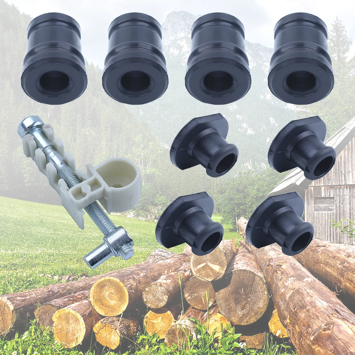 Anti Vibe anulare AV Buffer Mout con tappo a spina Kit tendicatena per Stihl MS170 180 MS 017 018 parti del motore del motore della motosega