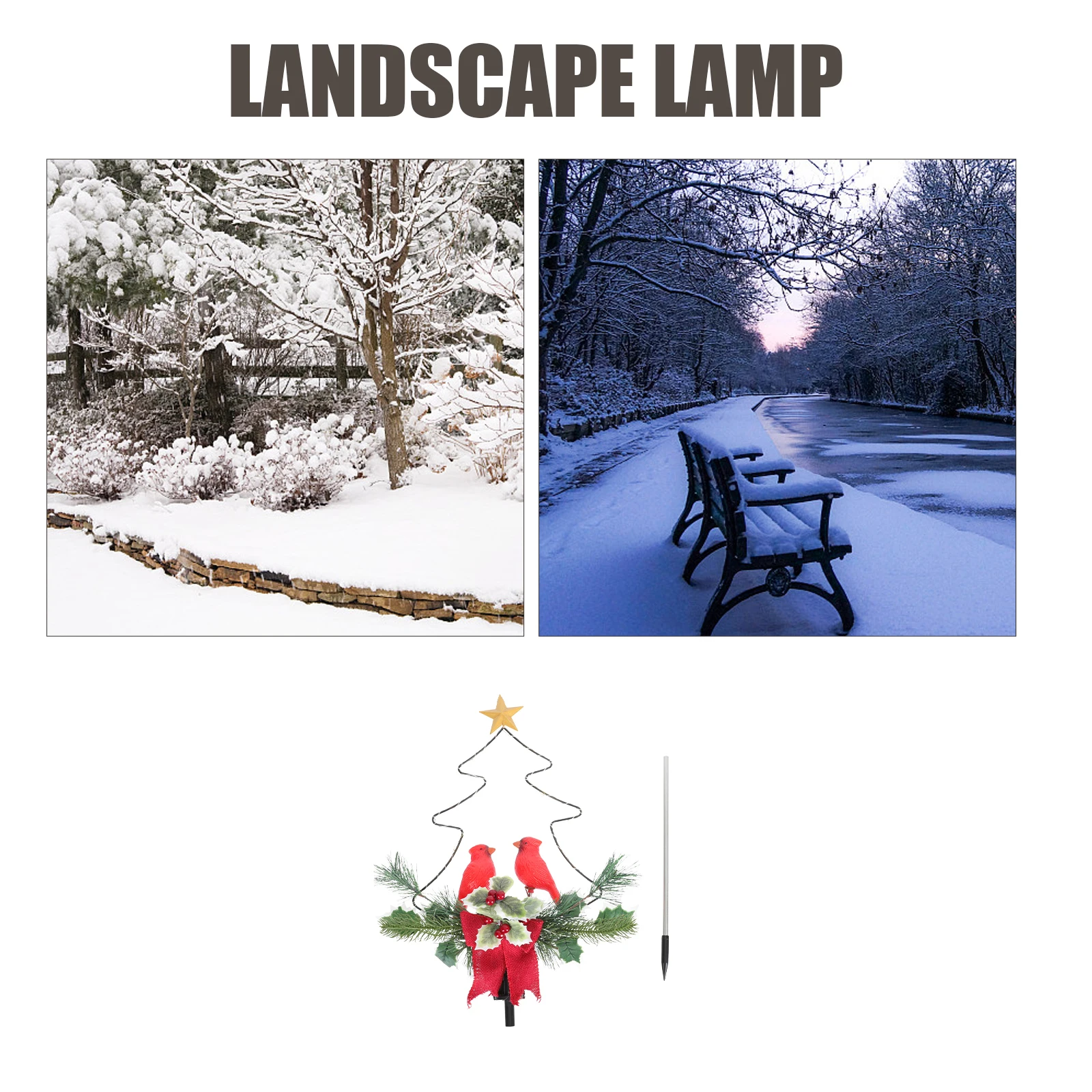 

SolarOutdoor Decorative Waterproof Yard Lights for Gardens Balconies Parks Villas Xmas Tree Lamp Plastic Iron Material Energy