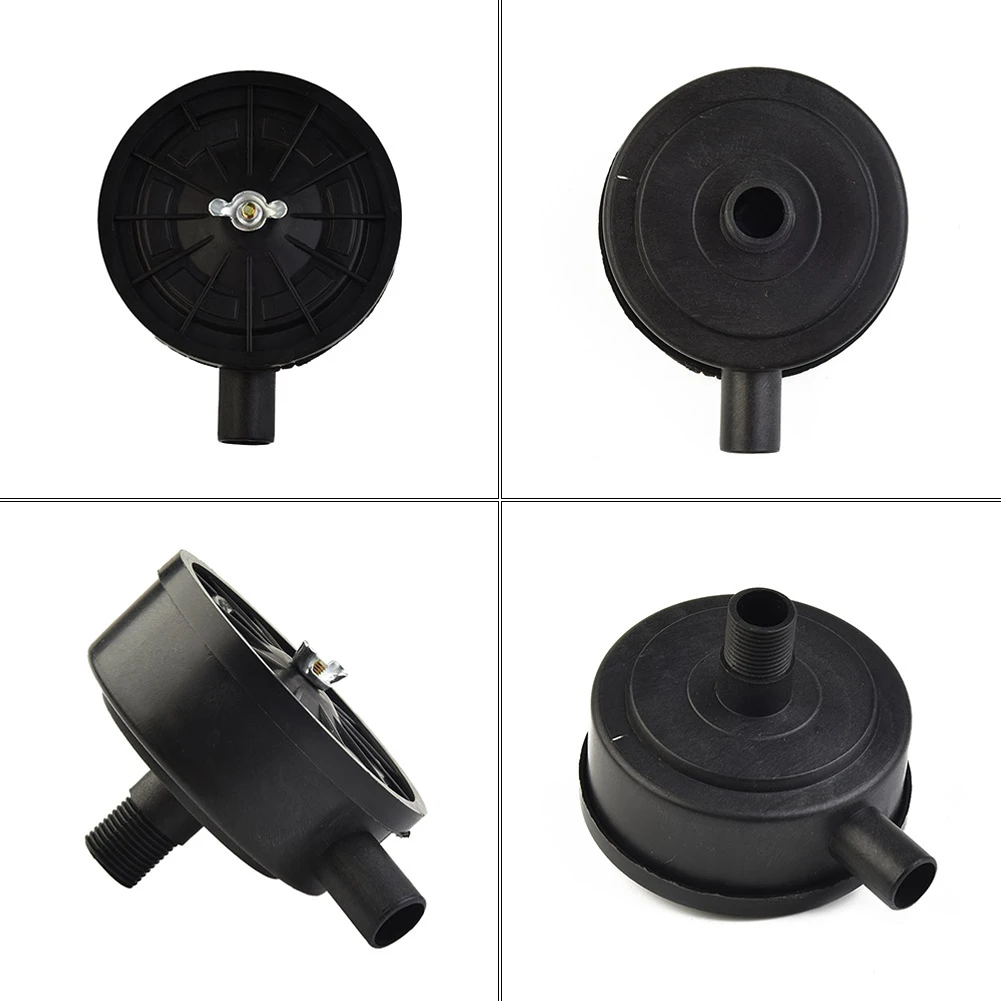 Silencer Muffler Noise Reducer Plastic Pump Set Supplies Tools Workshop 20mm Air Compressor Black Kit Equipment