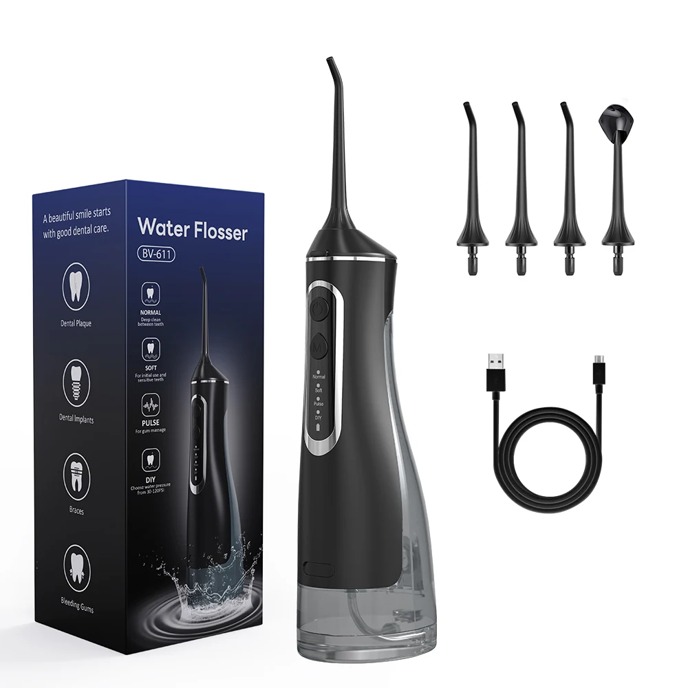 Factory Selling Water Flosser Portable USB Rechargeable Oral Irrigator Detachable Electric Oral Care Water Flosser