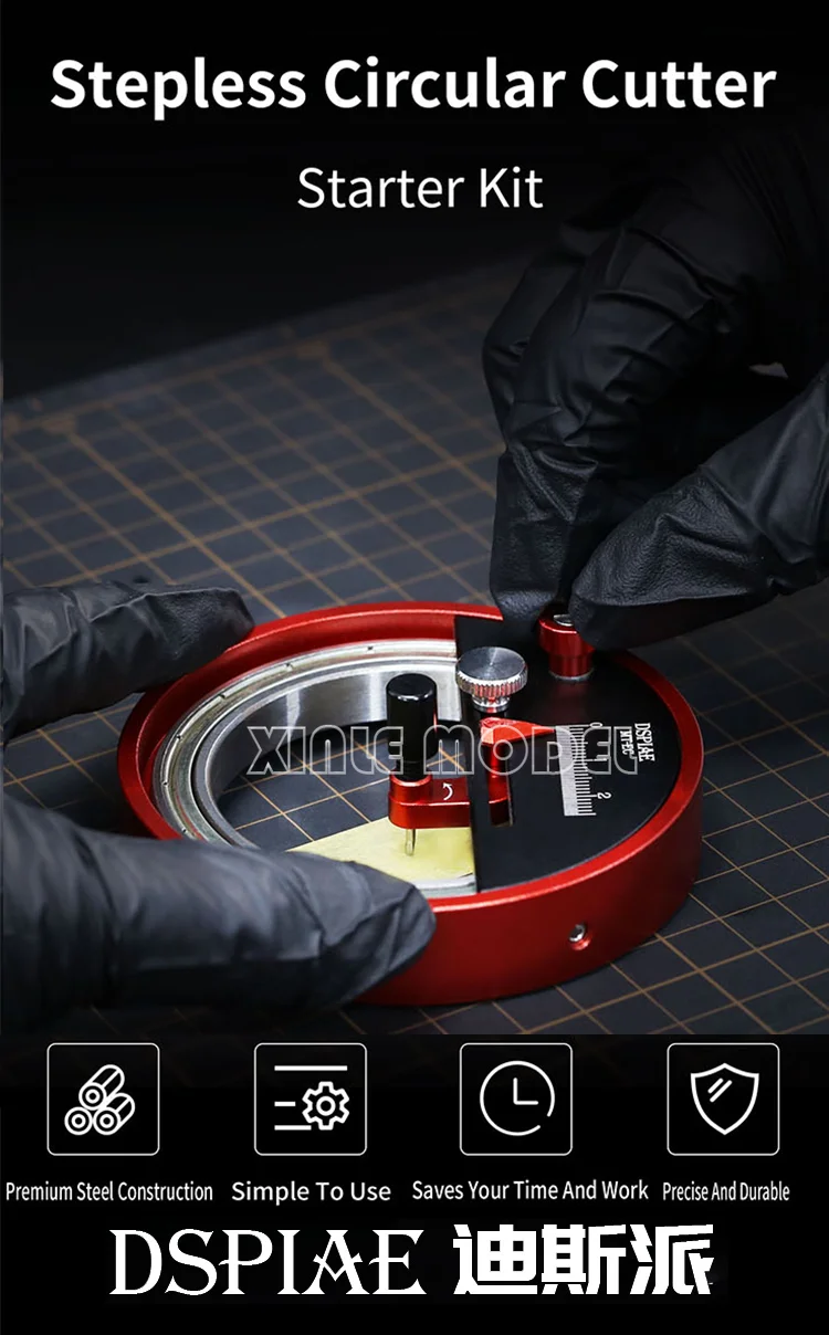 

DSPIAE MT-EC start editing stepless adjustment circular knife machine, cutting special process tools, model assembly tools