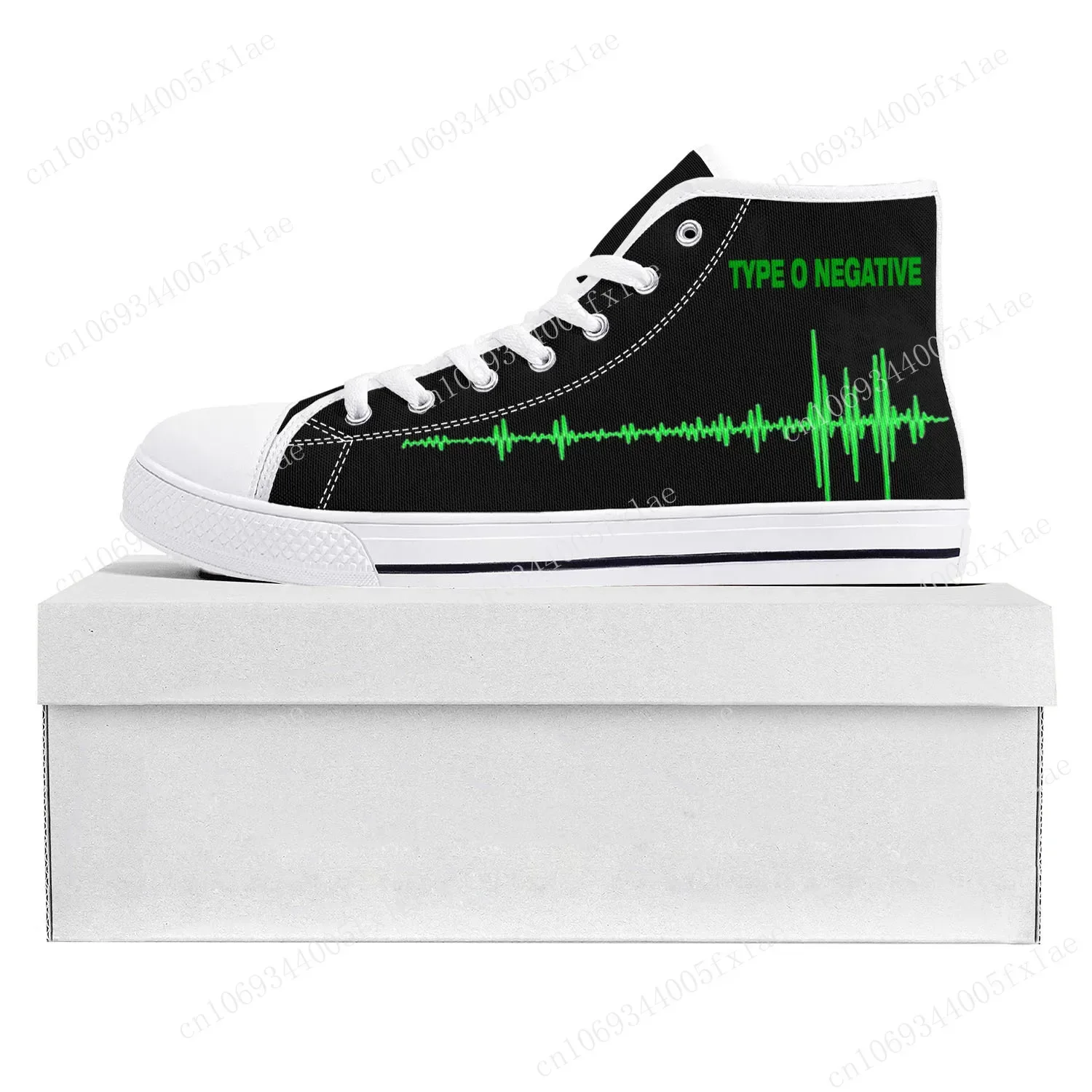 

Type O Negative Metal Rock Band High Top High Quality Sneakers Mens Womens Teenager Canvas Sneaker Couple Shoe Custom Shoe White