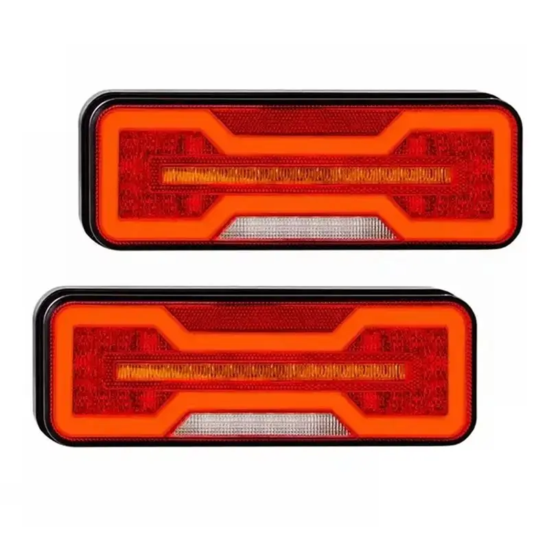 LED Tail Light 12V 24V Rear Light Combination 1 Pair For Trucks& Trailers Multi-Function-X59A