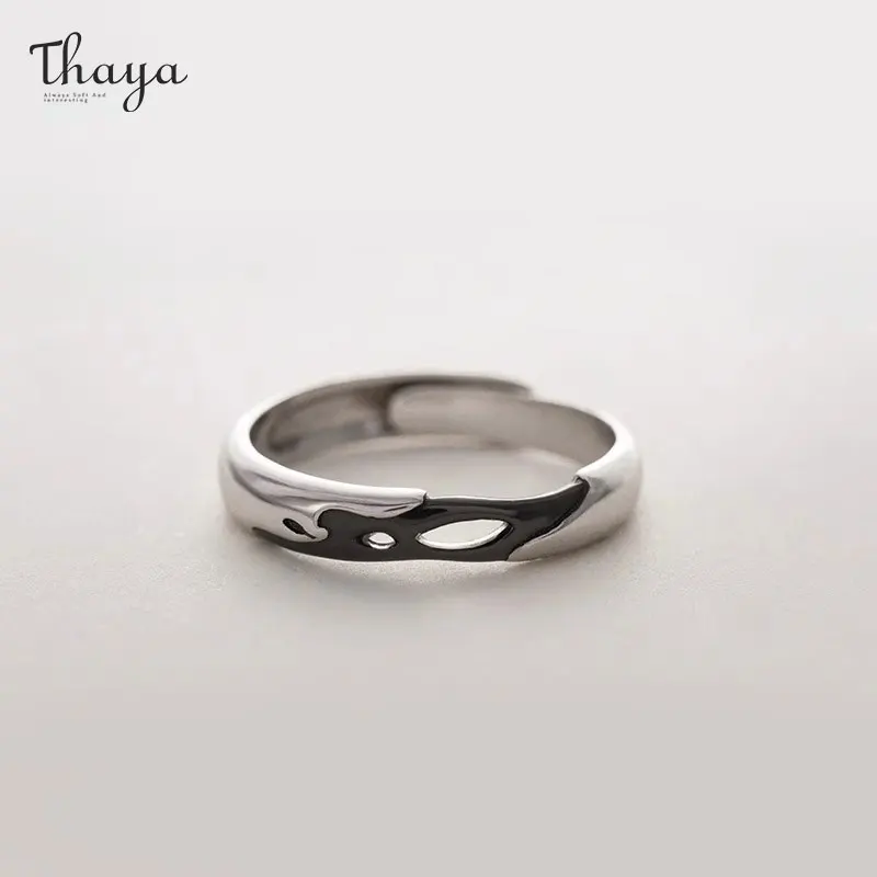 Thaya Real S925 Sterling Silver Ring for Couple Vintage Rings for Women Luxury Couple Jewelry For Wedding Engagement Jewelry