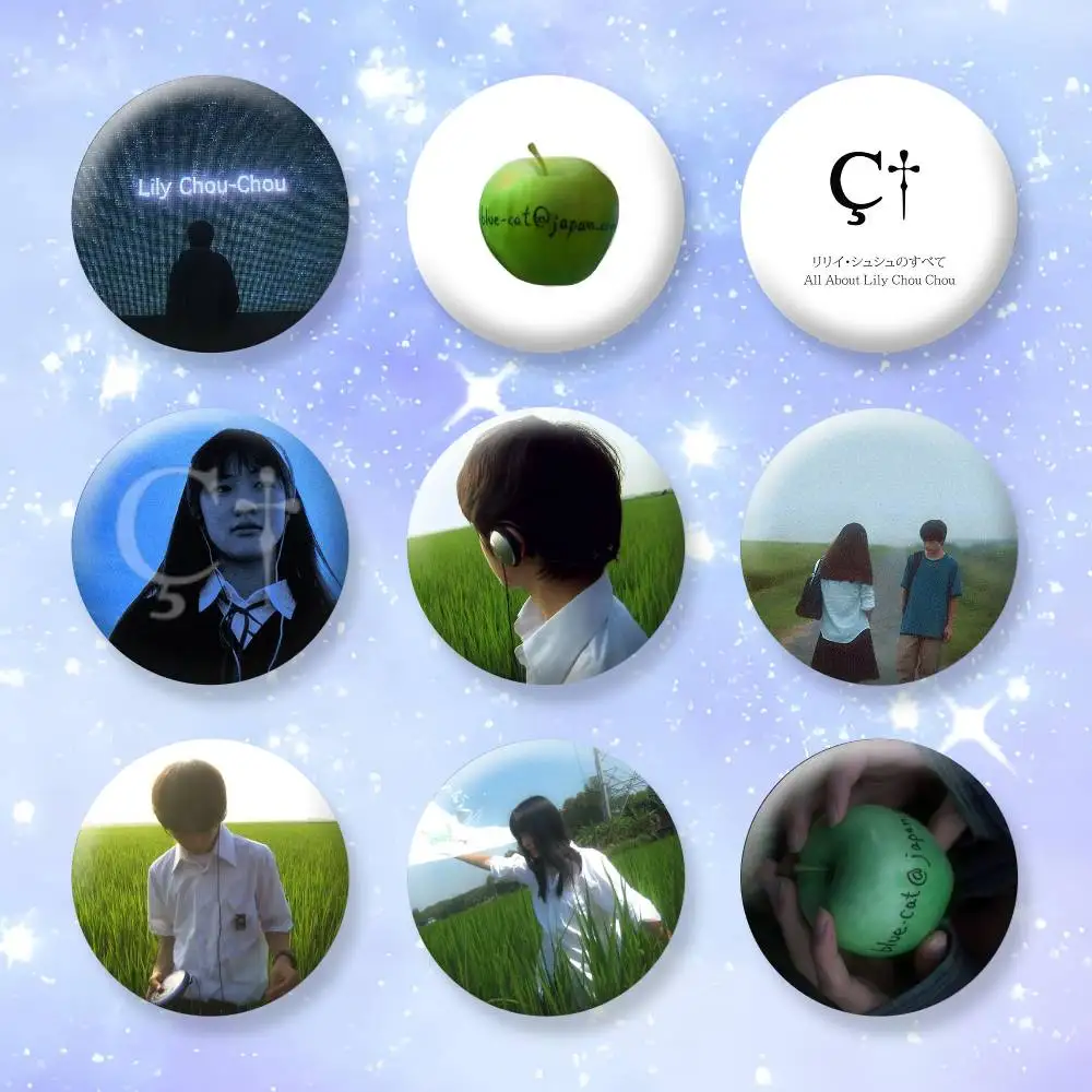 

All About Lily Chou-Chou Button Pins Backpack Clothing Decor Brooch Badge Jewelry Gifts for Kids