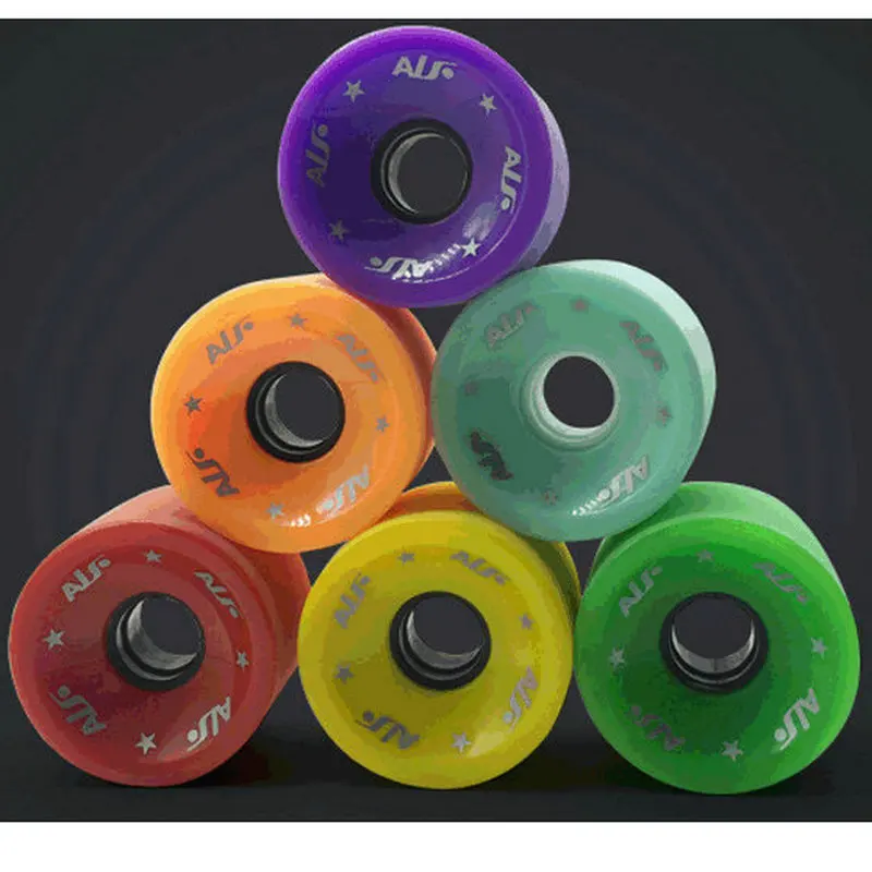 80A roda besar buram untuk sepatu roda besar tanah Surfskate katrol Multi Warna menuang roda papan panjang roda 70x51mm roda Skateboard PU