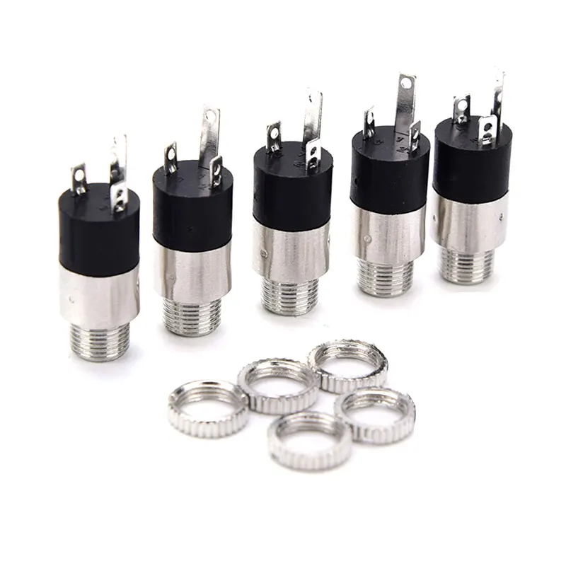 5pcs PJ392 Stereo Female Sockect Jack 3.5 Audio Headphone Connector 3.5mm Stereo Headphone Audio Video Jack Socket Plug