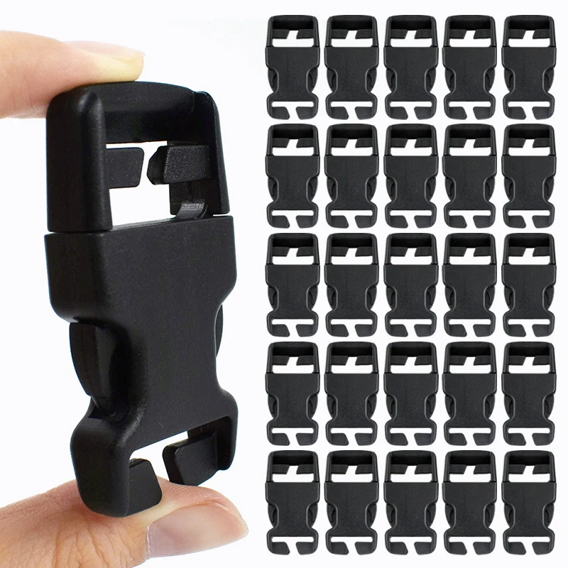 

10/20/30Pcs Plastic Side Release Buckles No Sew Thickened Clip for Backpack Strap Luggage Webbing Adjuster Fastener Outdoor Gear