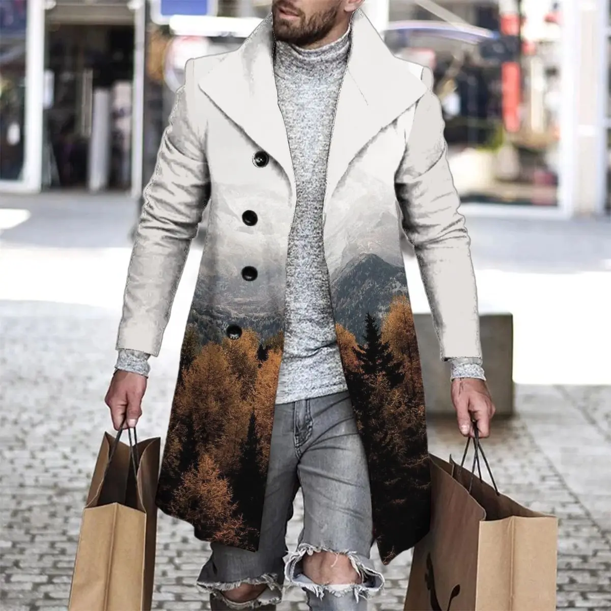 Mens Extended Coat Classic and Versatile Fashion for Business and Leisure Long Jackets for  Boys Autumn Windbreaker Winter Coats
