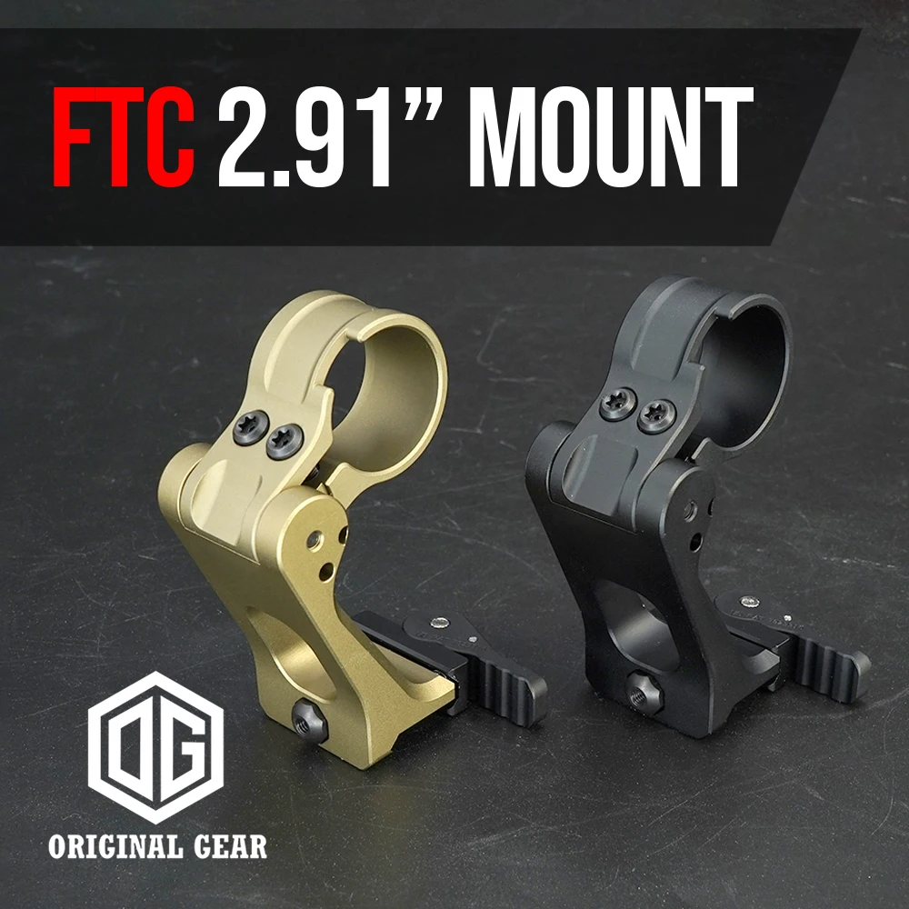 

Tactical 2.91" FTC AIM Mount Flip To Center QD Lever Quick Release Optics Scopemount For 30mm Magnifier Scope