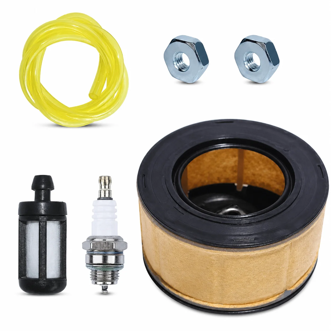 Air Filter Fuel Line Kit W/ Spark Plug Fuel Filter Bar Nuts For Stihl MS251 MS261 MS271 MS291 MS311 MS381 MS391 1141 120 1600