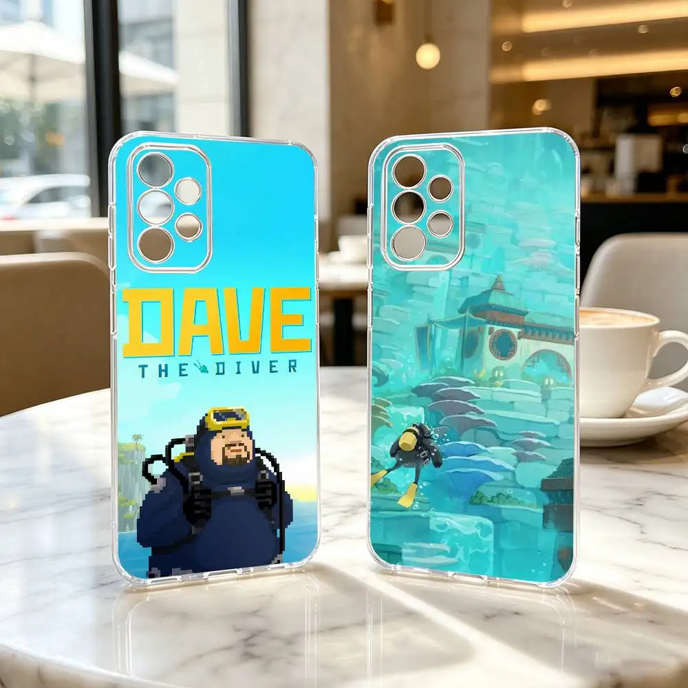 THE Divers Game Dave Phone Case Transparent Silicone Soft For Samsung S25,S24,S21,S22,S23,S30,Ultra,S20,Plus,Fe