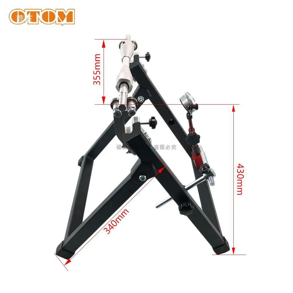 2026 Motorcycle Wheel Rim Balance Adjustment Stand wheel hub Bracket Parking Stand Adjustable U-shaped Balancer For