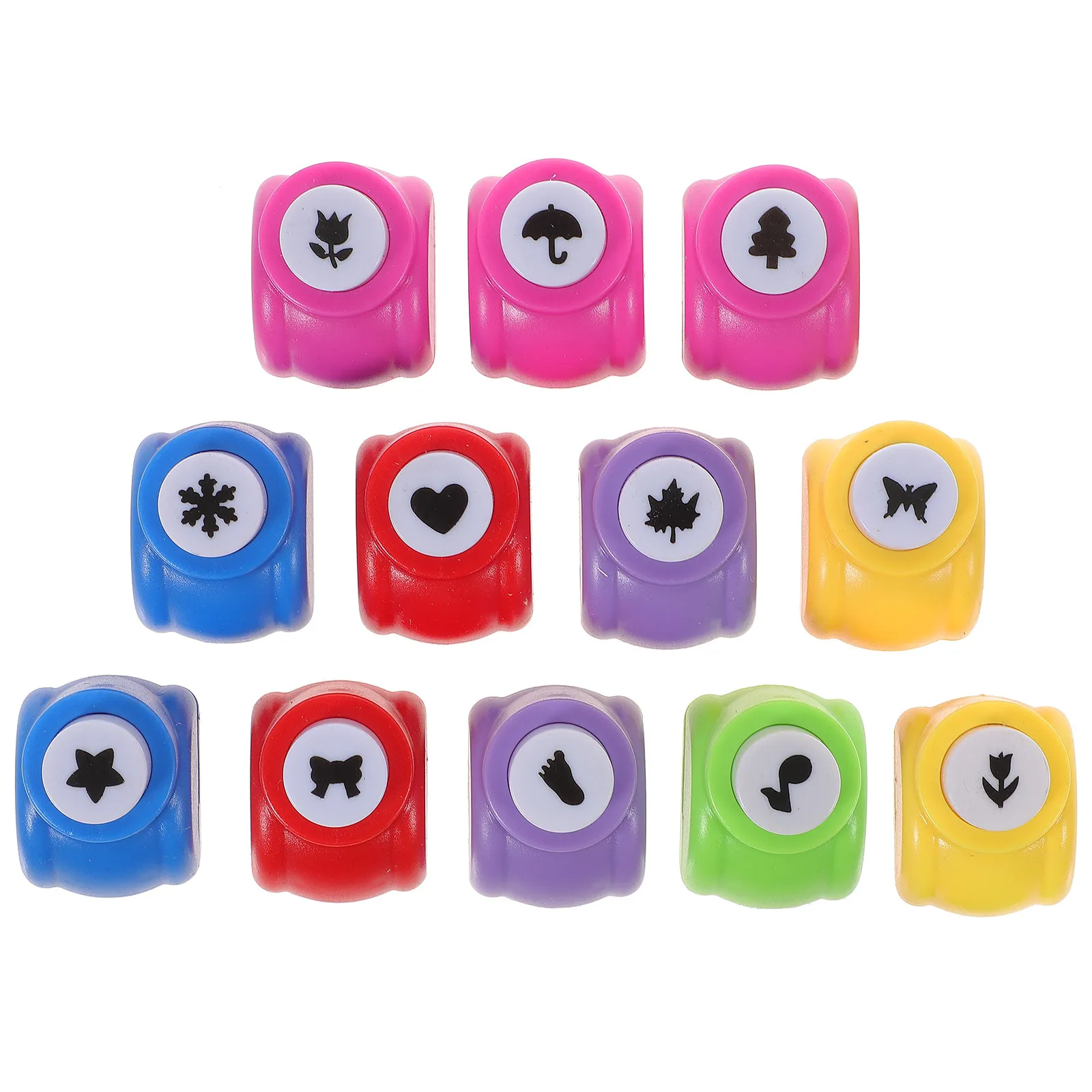 

12Pcs Shaped Hole Punch Set for Paper Crafting Supplies Mini Hole Puncher for Scrapbooking DIY Greeting Cards Photo Albums