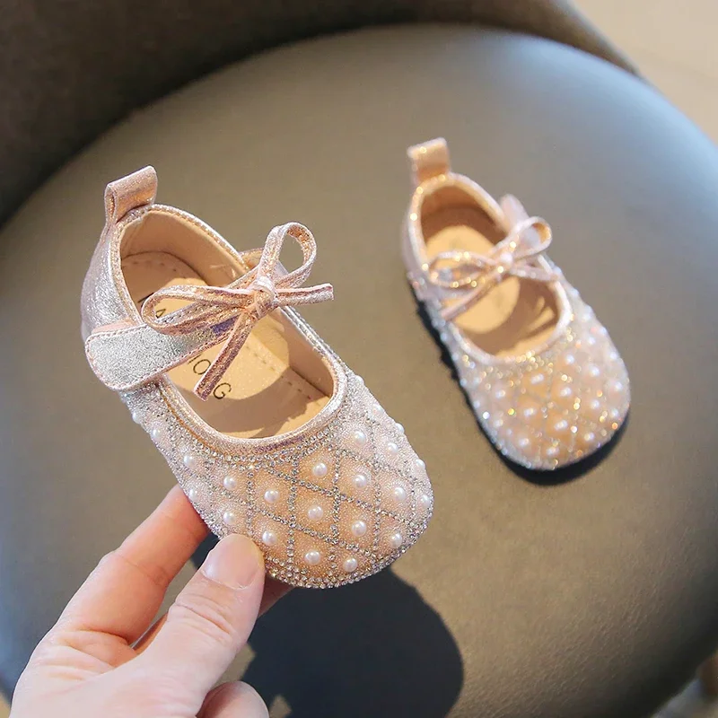 Spring Autumn New Baby Girls Leather Shoes Infant Toddler First Walkers Soft Shallow Princess Shoe Cute Mary Jane Shoes