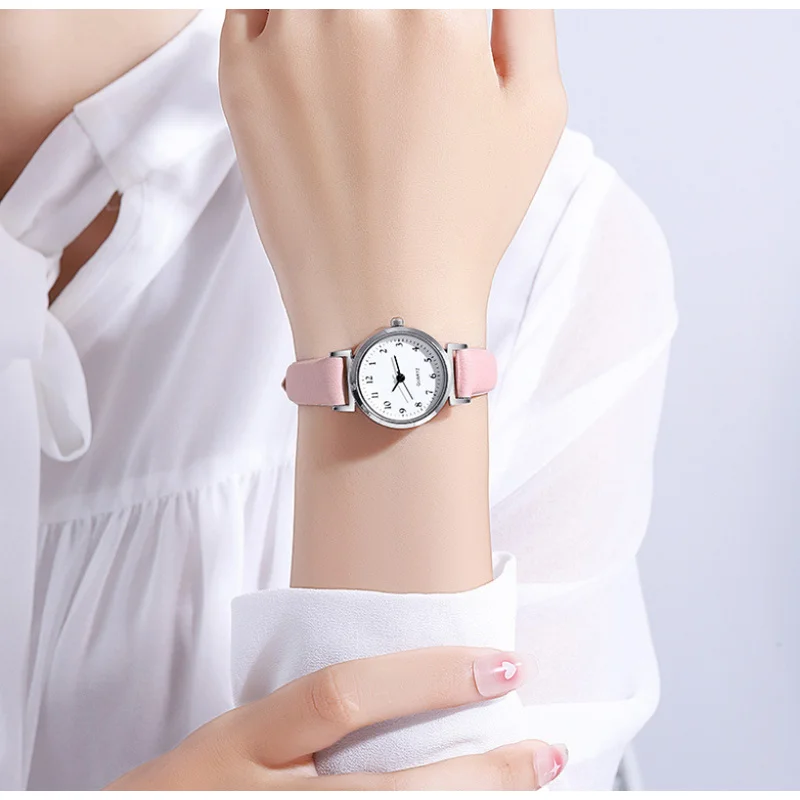 Women Digital Quartz Watch Thin Leather Strap Ladies Students Fashion Casual Wristwatch For Daily Wear School Ladies Watch