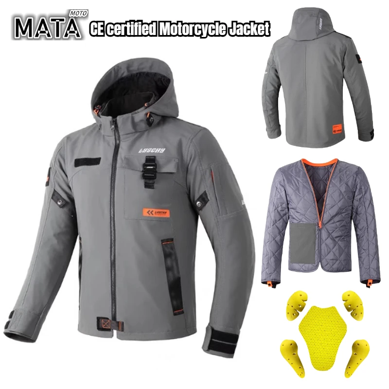 

Motorcycle Jacket Pants Waterproof Windproof Warm Motocross Cycling Jackets Men Women Motorbike Overcoat Off-road Chaqueta