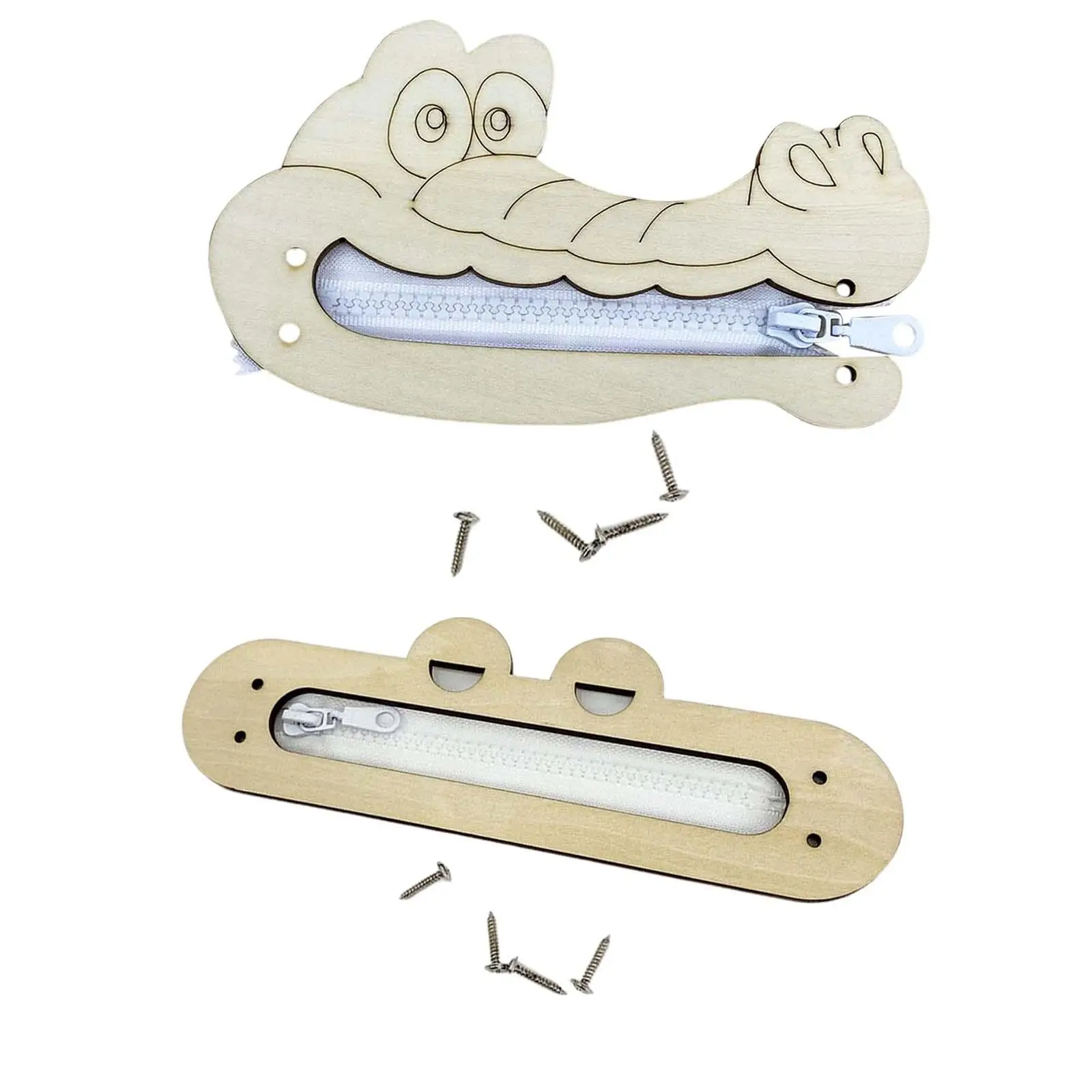 Tablica Manipulacyjna DIY Materiały Edukacyjne Gra na Zamek Rozwój Motoryki Małej Drewniana Zabawka Rękodzielnicza dla Niemowląt Chłopców i Dziewczynek Dzieci