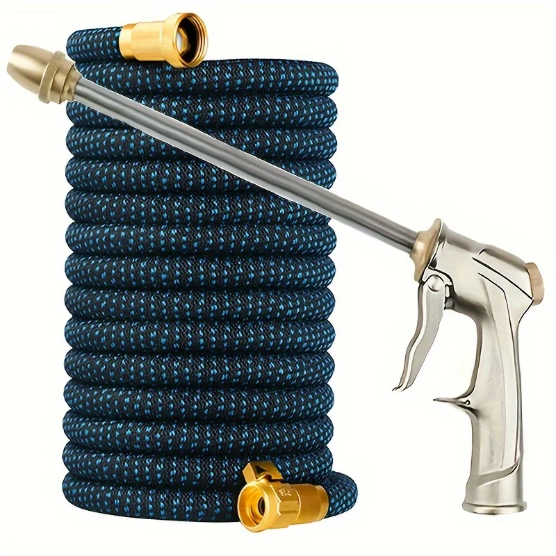 High-Quality Garden Hose Retractable Garden Watering Pipe Car Washing Water Gun High-Pressure Car Washing Water Pipe Magic Hose