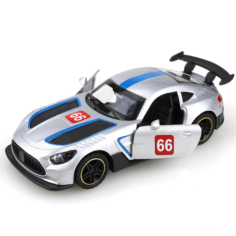 

(bagged)1:43 Benz GT Racing Car, Alloy Model Car, Simulated vehicle, children alloy car, boy's toy model, car ornaments