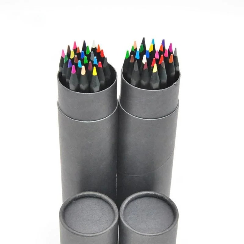 오일 아트 연필 드로잉 스케치 아티스트, 성인 무독성 색상, 학용품 선물, 24 색