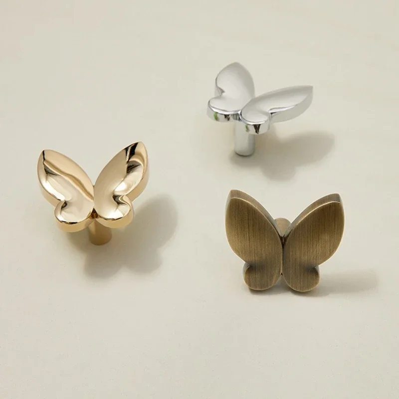 Schubladen- und Küchenmöbelgriffe in Schmetterlingsform aus Messing für Schrankknöpfe, Türgriffe, Schubladen- und Küchenmöbelknöpfe – Detail 4