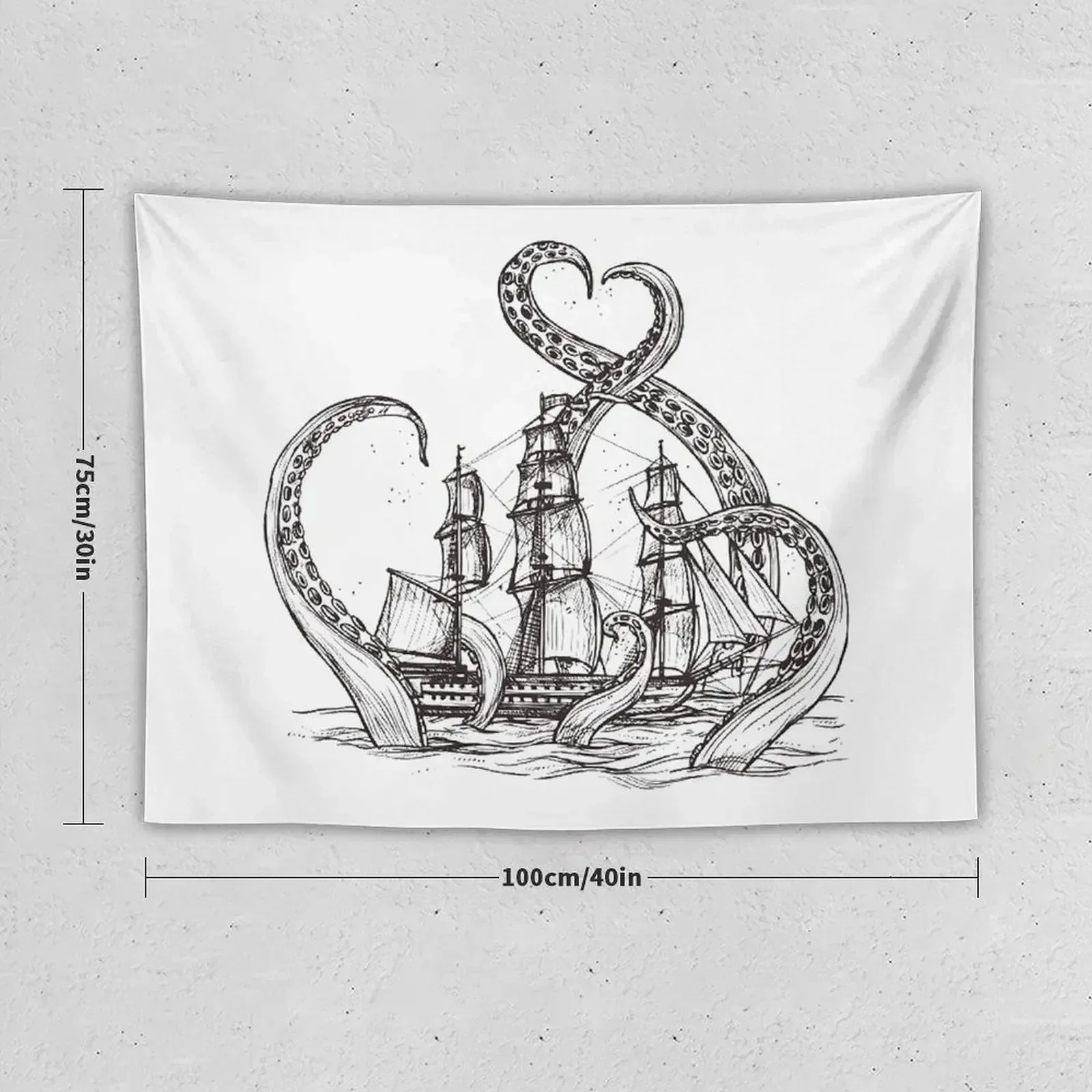 kraken Tapestry Aesthetic Home Decor Wall Tapestries Room Aesthetic Decor Tapestry