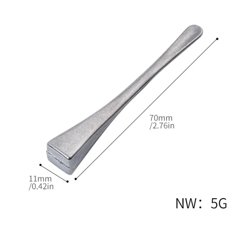 Aluminum Pipe Press Stick Smoke Nail Spoon Smoke Knife Pipe Pressing Rod Tobacco Pipe Tamper Cleaner Cleaning Tool Length 7cm view 5