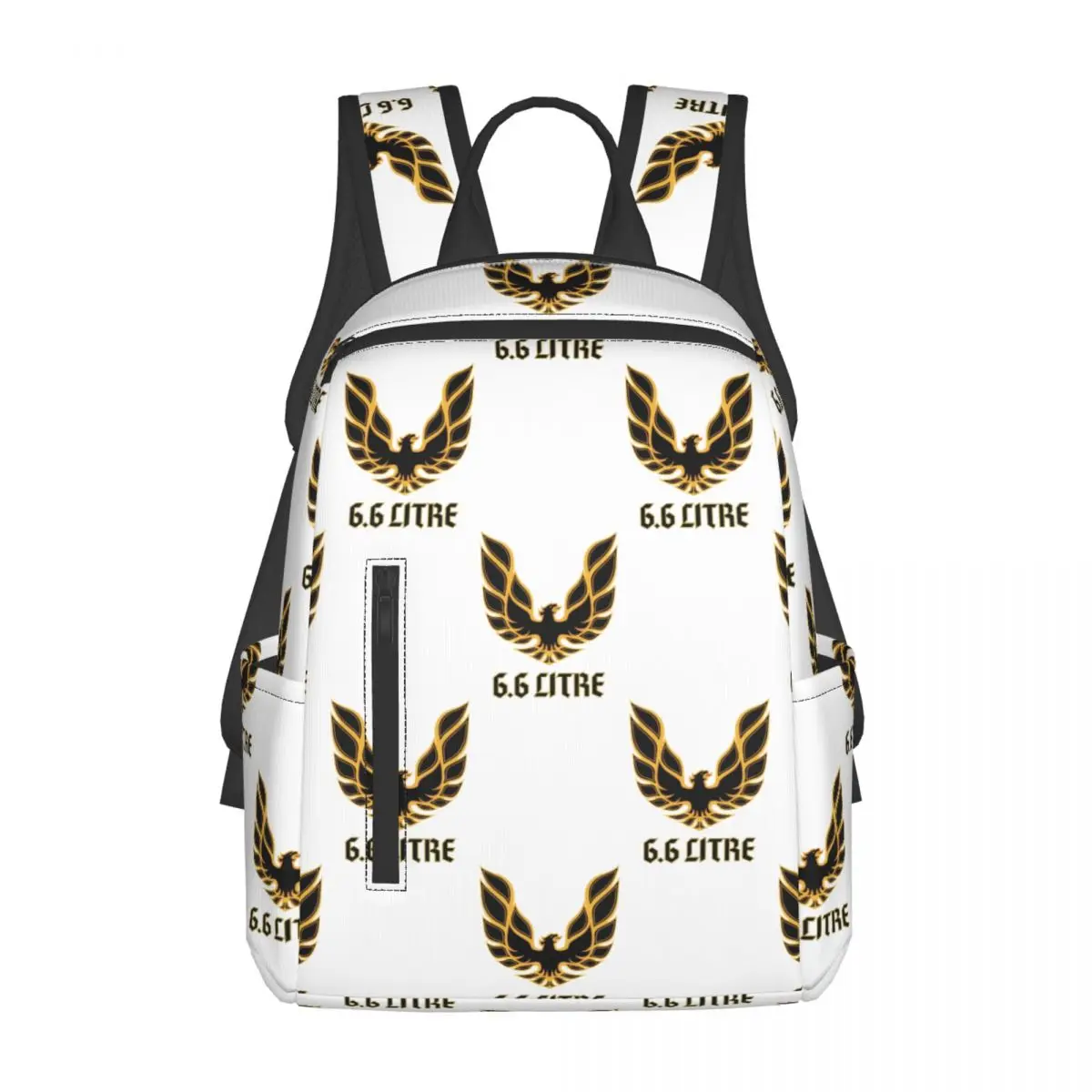 

Trans Am 6.6 Litre Firebird Bandit Golden Bird Backpack Daypack Large Capacity BookBag School Bag Shoulder Bags for Men Women