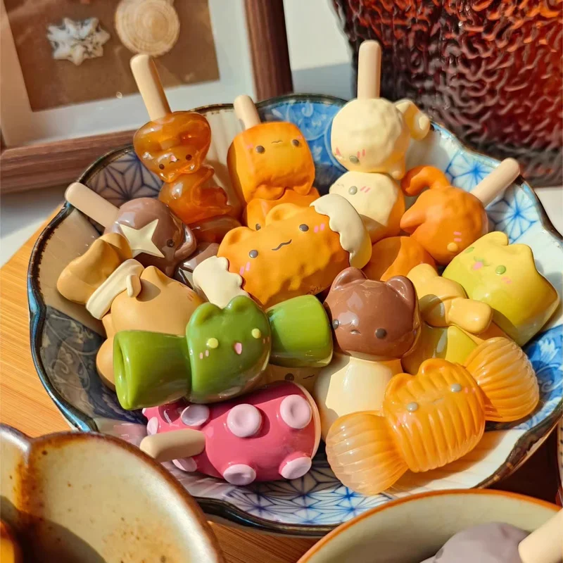 

Delicious Food Series Mini Blind Box Mystery Box Doll Kawaii Anime Cat Action Figure Toys Desktop Decoration Kid Birthday Gift